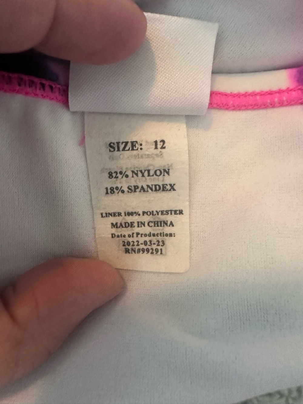 Kanu Surf NWOT Girls Pink Multi Watercolor Halter Tankini Set - Picture 8 of 12